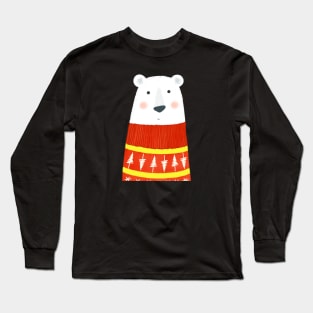 Polar Bear with sweater Long Sleeve T-Shirt